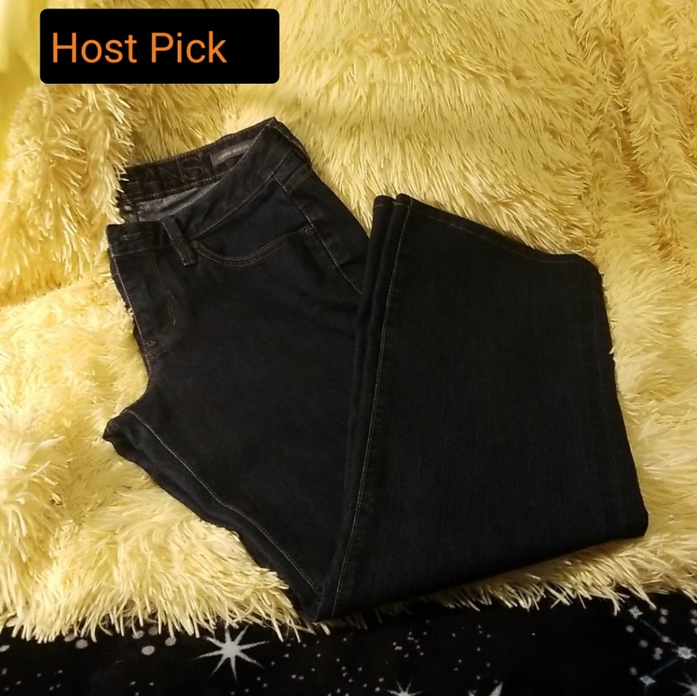 3/$15🚨WAS  $89  JAG JEANS Sz 10 Low Rise Boot Leg  Dark wash zipp…